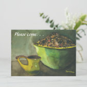 Coupe à vapeur de café dimanche Brunch Invitation (Debout devant)