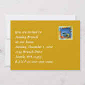 Coupe à vapeur de café dimanche Brunch Invitation (Dos)