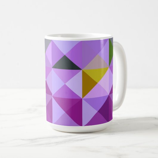 Coupe Abstraite de Geo Mug Lavender (Devant droit)