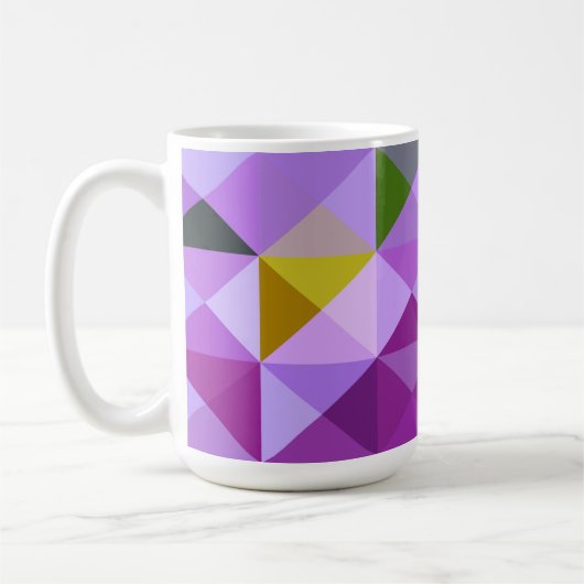 Coupe Abstraite de Geo Mug Lavender (Gauche)