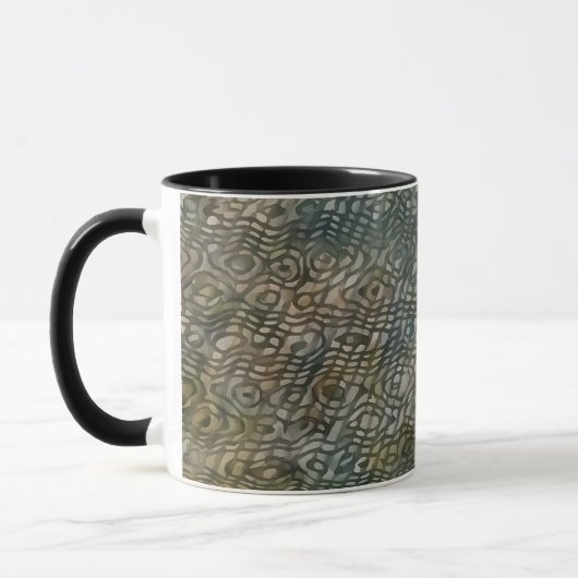 Coupe Abstraite Snakeskin Art Mug (Gauche)