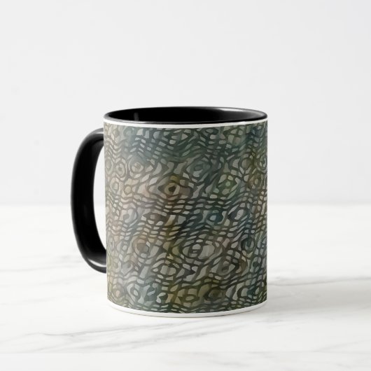 Coupe Abstraite Snakeskin Art Mug (Devant gauche)