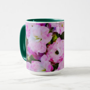 Coupe Art Mug de l'aquarelle florale rose