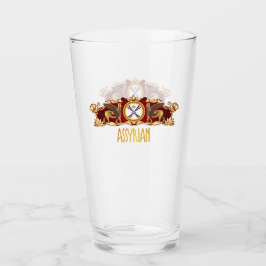 Coupe ASSYRIENNE de verre (Devant)