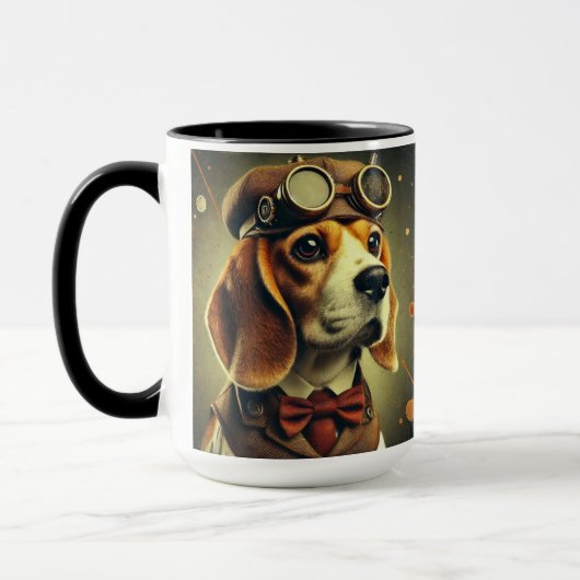 Coupe beagle de café Steampunk Mug (Gauche)