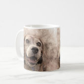 Coupe beagle de chiot de chiot de café Mug (Devant gauche)