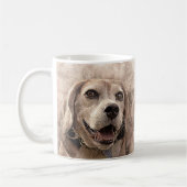 Coupe beagle de chiot de chiot de café Mug (Gauche)