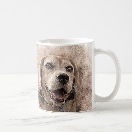 Coupe beagle de chiot de chiot de café Mug (Droite)