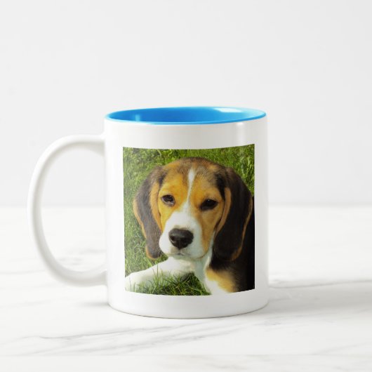 Coupe beagle de chiot de chiot de café Mug (Gauche)