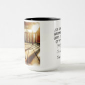 Coupe beagle Sunn sur Porch Coffee Mug (Centre)
