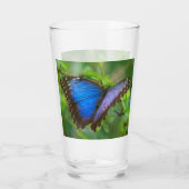 Coupe Bleue Papillon en verre (Dos)