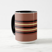 Coupe Brown de Mug de Café à Grille - cacao Riche (Devant gauche)