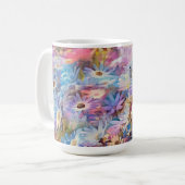 Coupe colorée Daisy Garden Art Mug (Devant gauche)