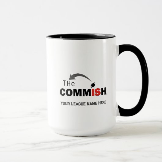 Coupe Commish Coffee Mug Custom Ajouter Nom de la  (Droite)