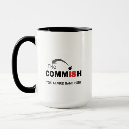 Coupe Commish Coffee Mug Custom Ajouter Nom de la (Gauche)