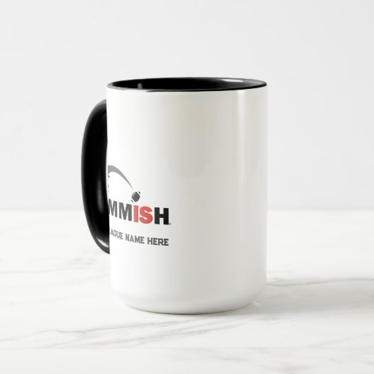 Coupe Commish Coffee Mug Custom Ajouter Nom de la  (Devant gauche)