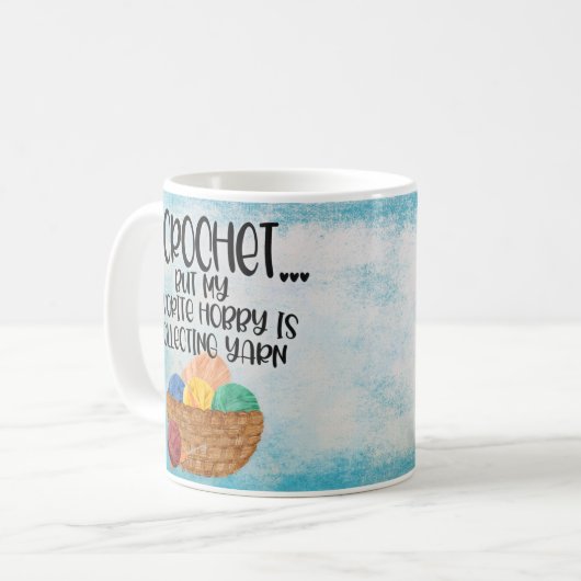 Coupe Crochet Fer Design Café Mug (Devant gauche)