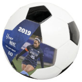 Coupe Custom Soccer Ball Blue (3/4)