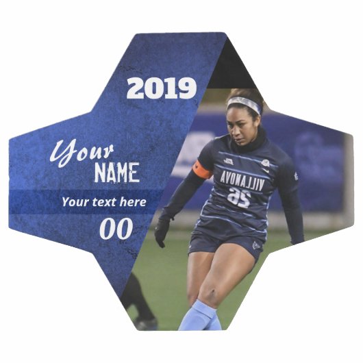 Coupe Custom Soccer Ball Blue (Plat)