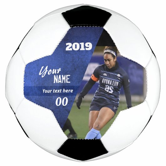 Coupe Custom Soccer Ball Blue (Devant)