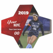 Coupe Custom Soccer Ball Rouge (Plat)