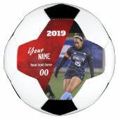 Coupe Custom Soccer Ball Rouge (Devant)