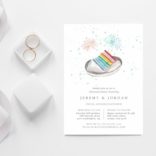 Coupe d'amour | Invitation au dîner de répétition