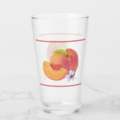 Coupe d'aquarelle en verre de pêche (Dos)