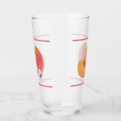 Coupe d'aquarelle en verre de pêche (Gauche)