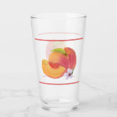 Coupe d'aquarelle en verre de pêche (Devant)