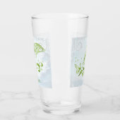 Coupe Dauphin Vert Personnalisée en Verre (Gauche)