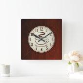 Coupe de café Bois Mur Horloge (Maison)