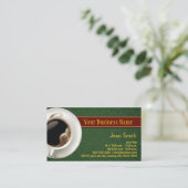 Coupe de café Damask Carte de visite vert (Debout devant)