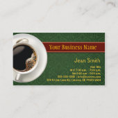 Coupe de café Damask Carte de visite vert (Devant)