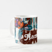 Coupe de café de la Mug Cows Flower Design personn (Devant gauche)