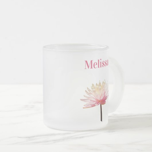 Coupe de café de Mug Froid à l'eau rose (Devant droit)