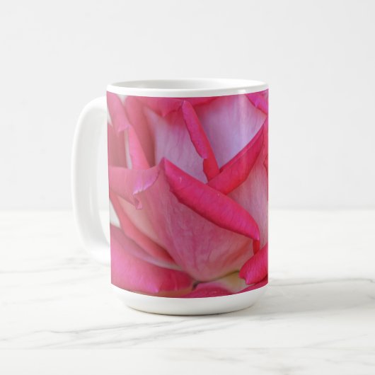 Coupe de café en Mug Pétales Rose Rose (Devant gauche)
