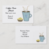 Coupe De Café Et Carte de visite De Muffin (Devant / Derrière)