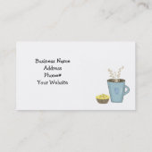 Coupe De Café Et Carte de visite De Muffin (Dos)