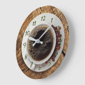 Coupe de café horloge de cuisine (Angle)