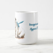 Coupe de café Mug de Noël Bath Bulldog Blanc (Centre)