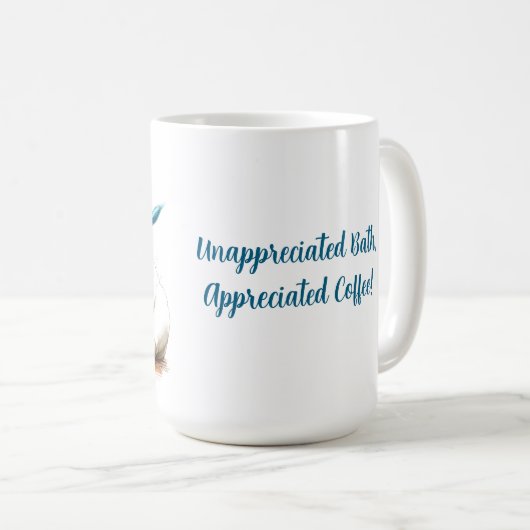 Coupe de café Mug de Noël Bath Bulldog Blanc (Devant droit)