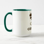 Coupe de café souriant - Mug de café jouant (Gauche)