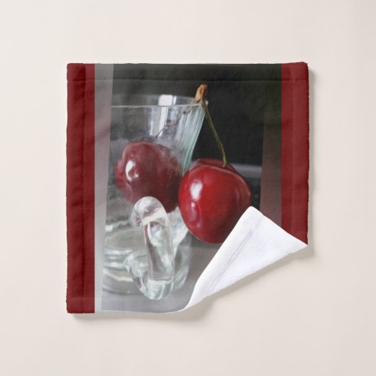 Coupe de cerises (Gant de toilette)