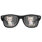 COUPE DE CHAT BLANC LUNETTES SOLEIL (Devant)