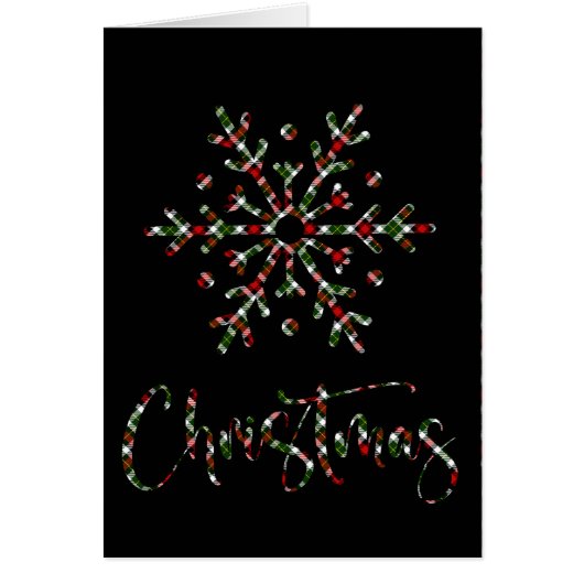 Coupe de flocons de neige rouge, noir et vert (Devant)