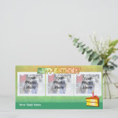 Coupe de gâteau Joyeux Cartes photos de naissance (Debout devant)