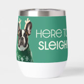 Coupe de Glacière vert Festive de Chien de Fer (Arrière)