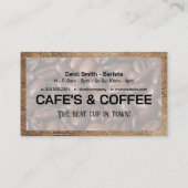 Coupe de haricots à café | Carte Punch (Dos)