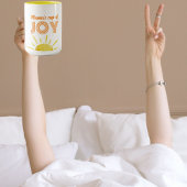 Coupe de la joie de maman - mug jaune rétro